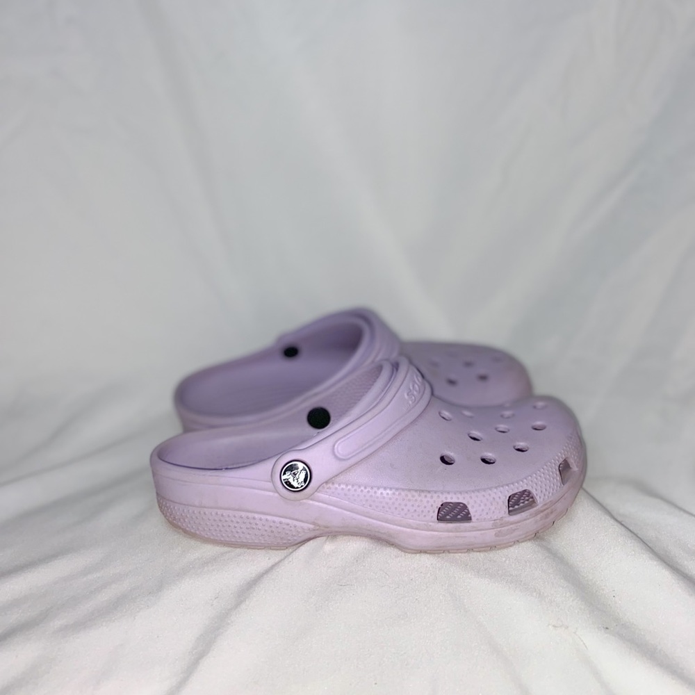 Women’s purple crocs